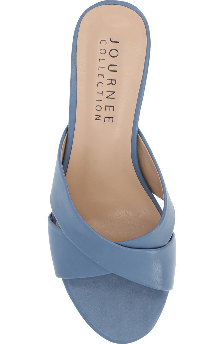 Journee Collection Berkly Slide Sandal, Alternate, color, Blue