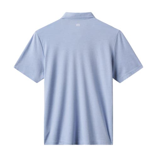 Travismathew Heather Blue Los Angeles Dodgers Playoff Pitch Tri-blend Polo