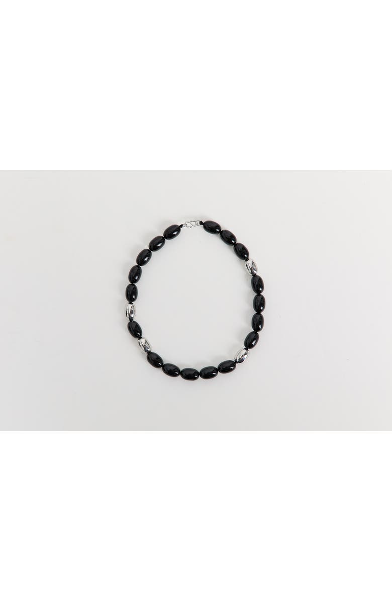 HEAVEN MAYHEM Clementine Necklace, Alternate, color, Black/Silver