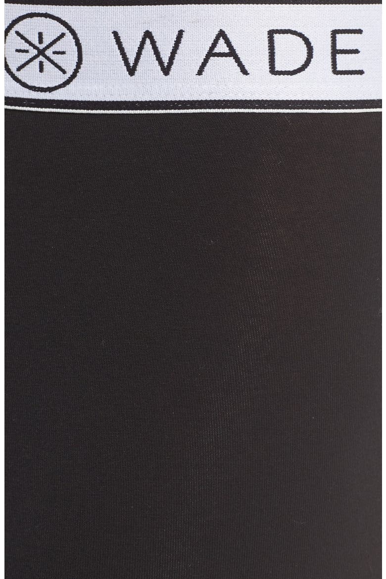Wade Stretch Cotton Boxer Briefs, Alternate, color, BLACK