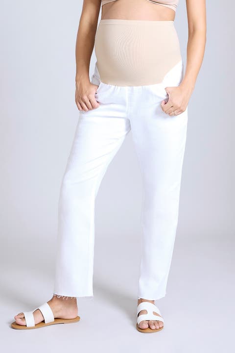 Secret Fit Over the Belly Slim Straight Leg Jeans