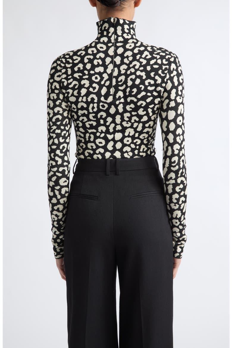 Silk Blend Turtleneck Sweater, Alternate, color, BLACK MULTI