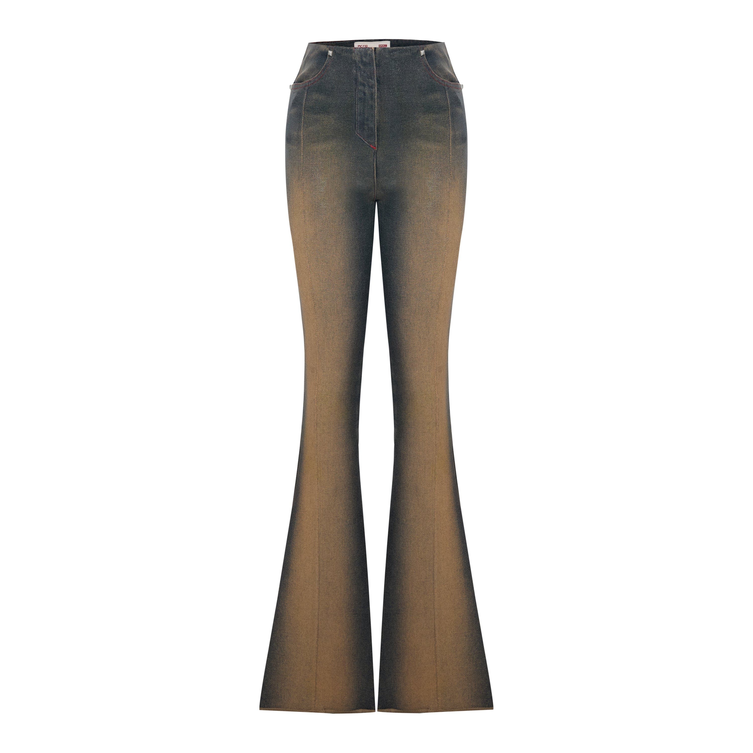 Cotton Coated Flare Pant - image 3