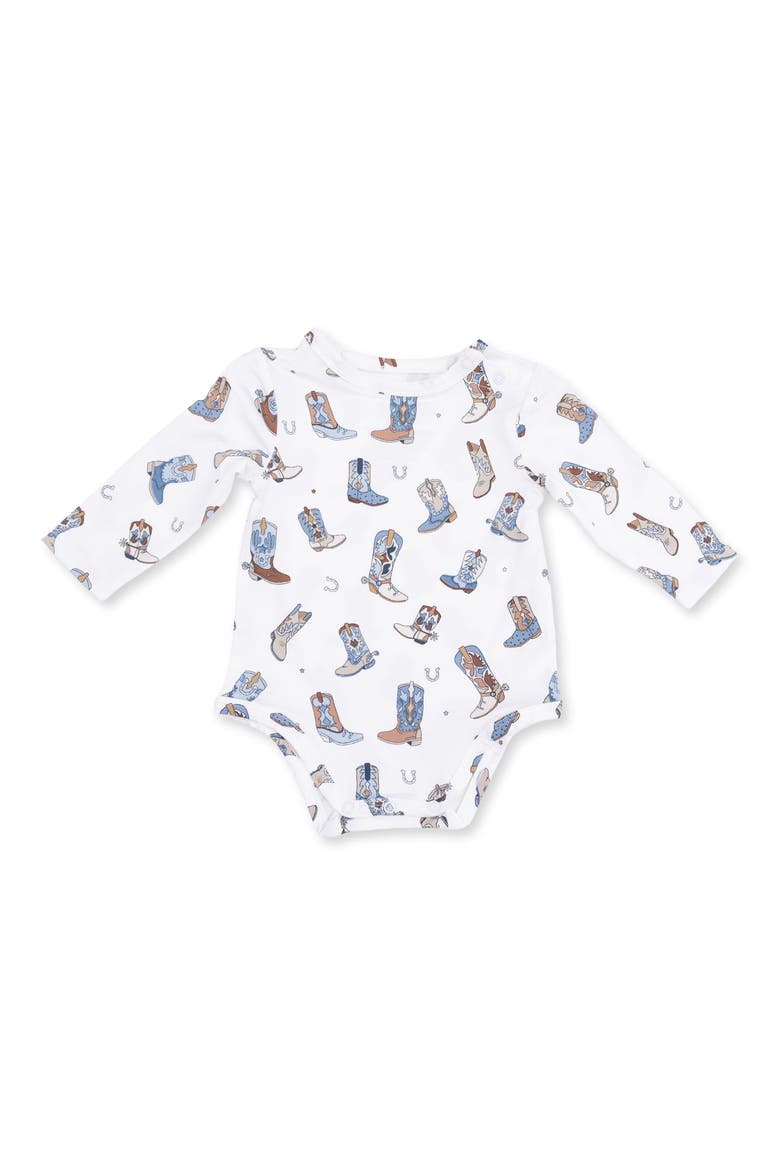 Buckaroo Boots Long Sleeve Bodysuit, Main, color, IVORY