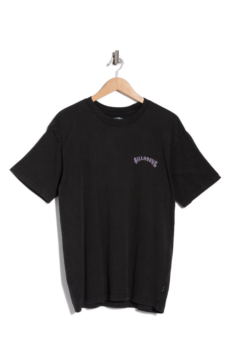 Billabong Decal Cotton Graphic T-Shirt, Main, color, Washed Black