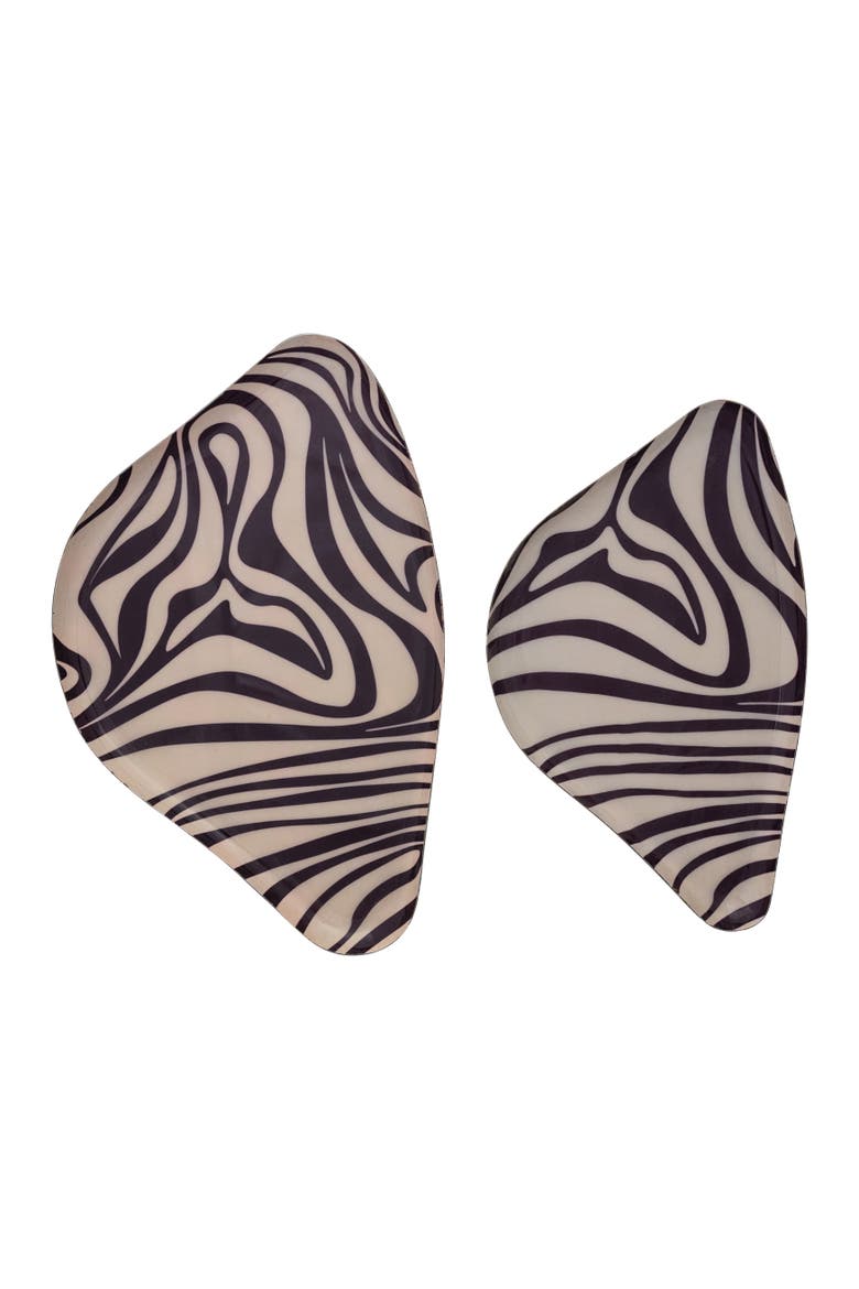 2-Piece Enameled Trays, Main, color, Cream