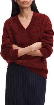 rag & bone Jada Brushed Cashmere V-Neck Sweater