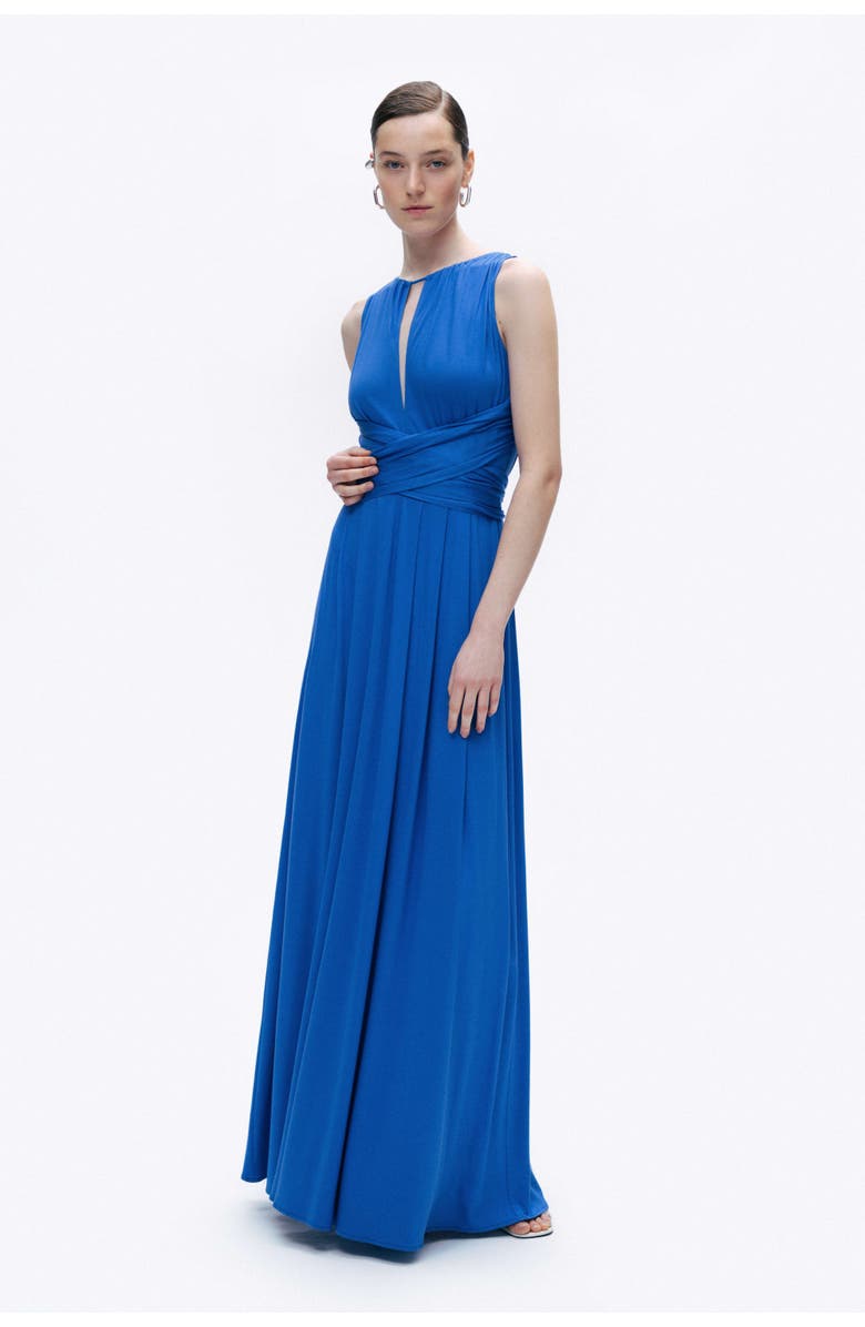 Nocturne Maxi Dress with Belt Detail, Alternate, color, 