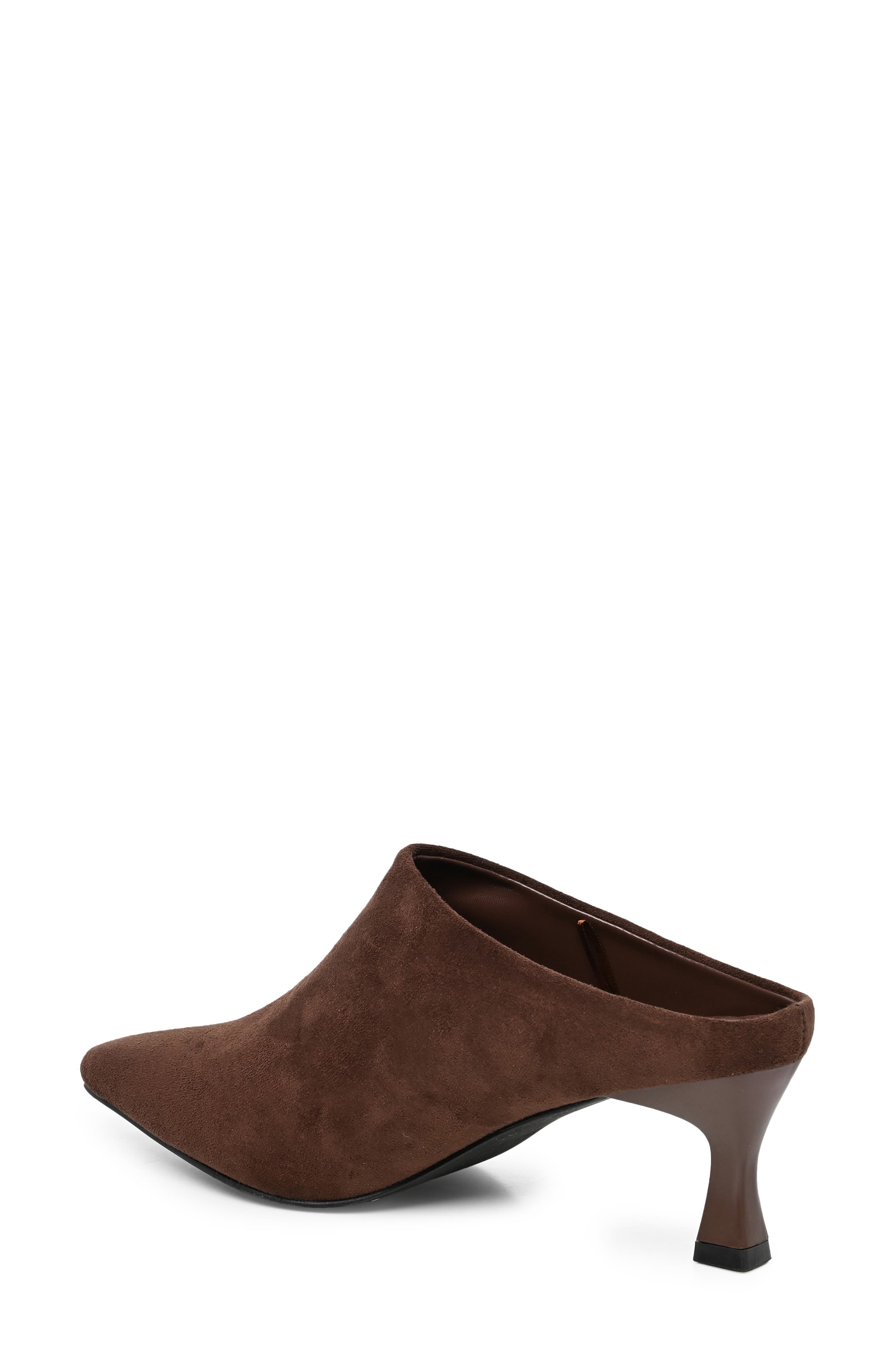 Pointed Toe Mule, Alternate, color, BROWN MICRO