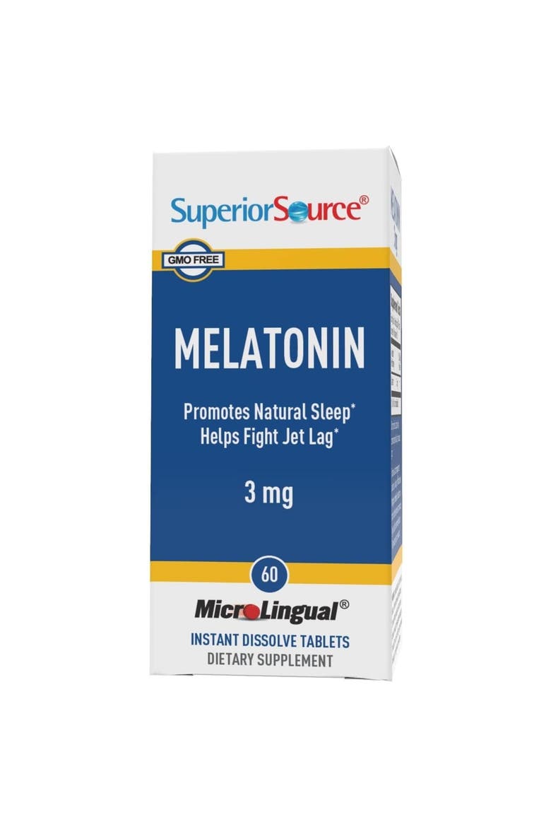 Melatonin Chamomile Fast-Dissolving Sleep Support Tablets, Alternate, color, White