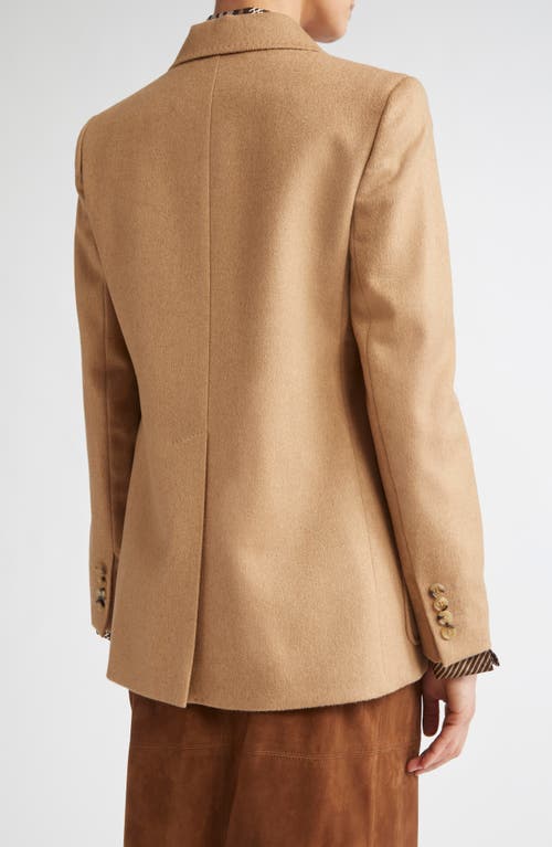 Max Mara Belluno Camel Hair Blazer In Brown