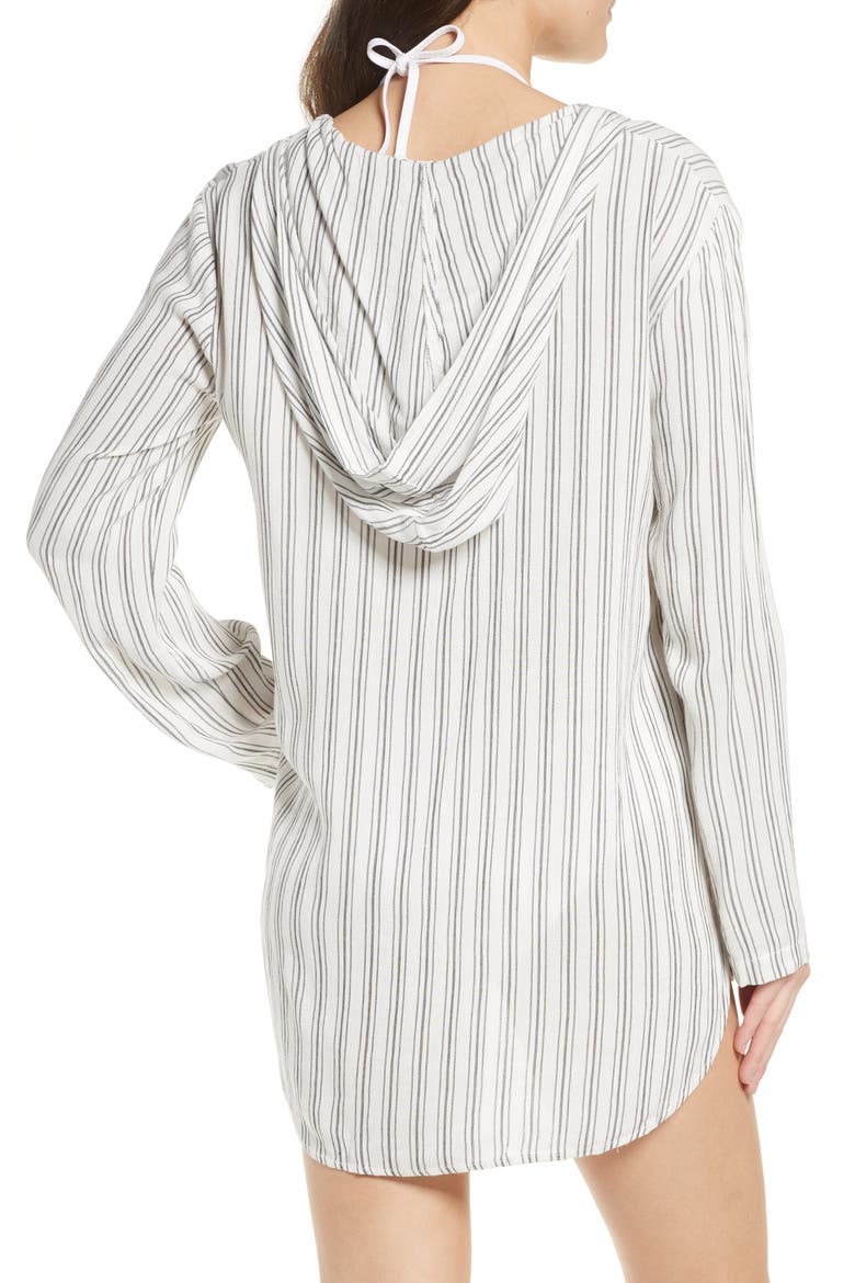 Same Story Hooded Cover-Up Tunic, Alternate, color, SEASHELL