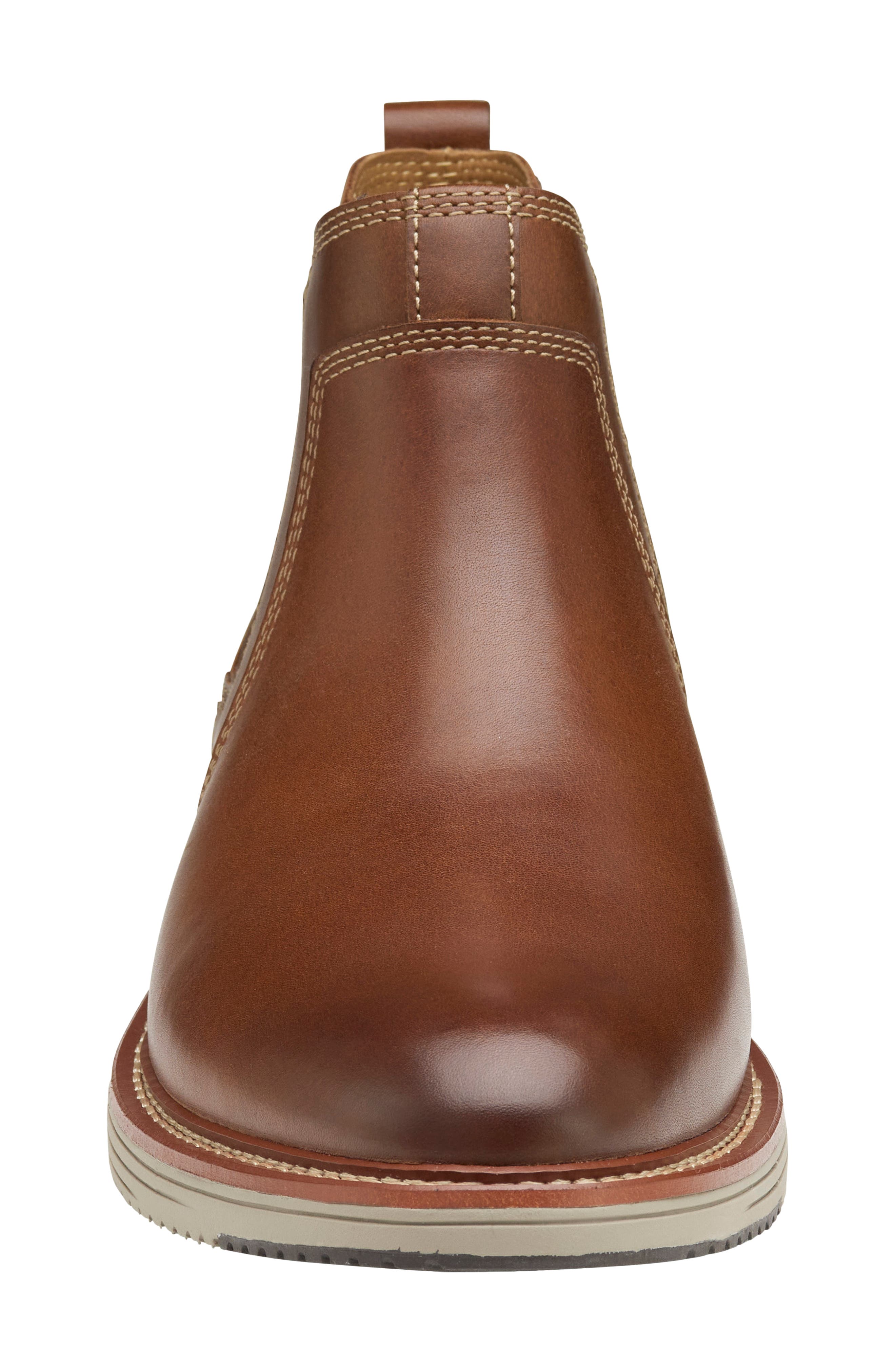 Johnston & Murphy Upton Chelsea Boot, Alternate, color, Tan Full Grain