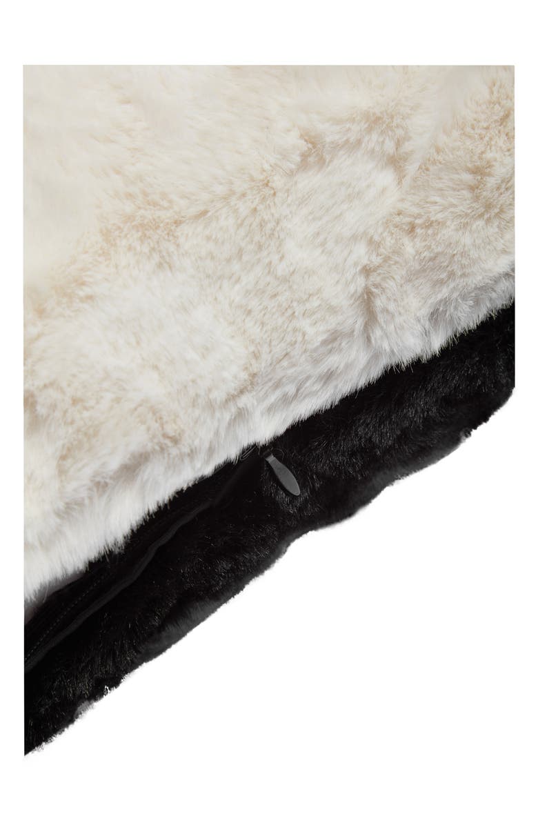 Apparis Tim Two-Tone Faux Fur Accent Pillow Cover, Alternate, color, 
