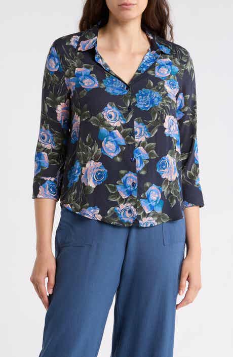 T Tahari Floral Button-Up Shirt