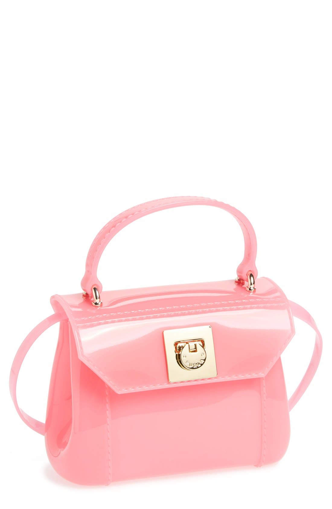 'Candy - Mini' Top Handle Crossbody Bag, Main, color, ROSE