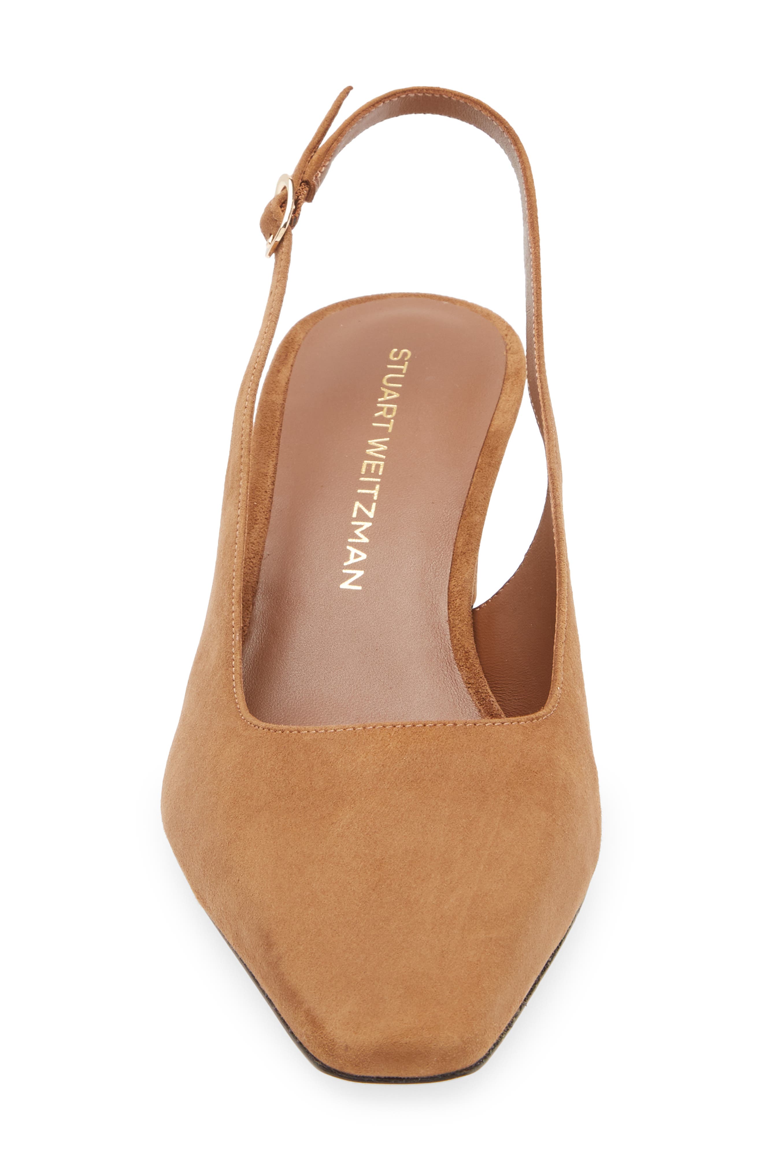 Stuart Weitzman Stassi Slingback 50 Pump, Alternate, color, Toasted Almond