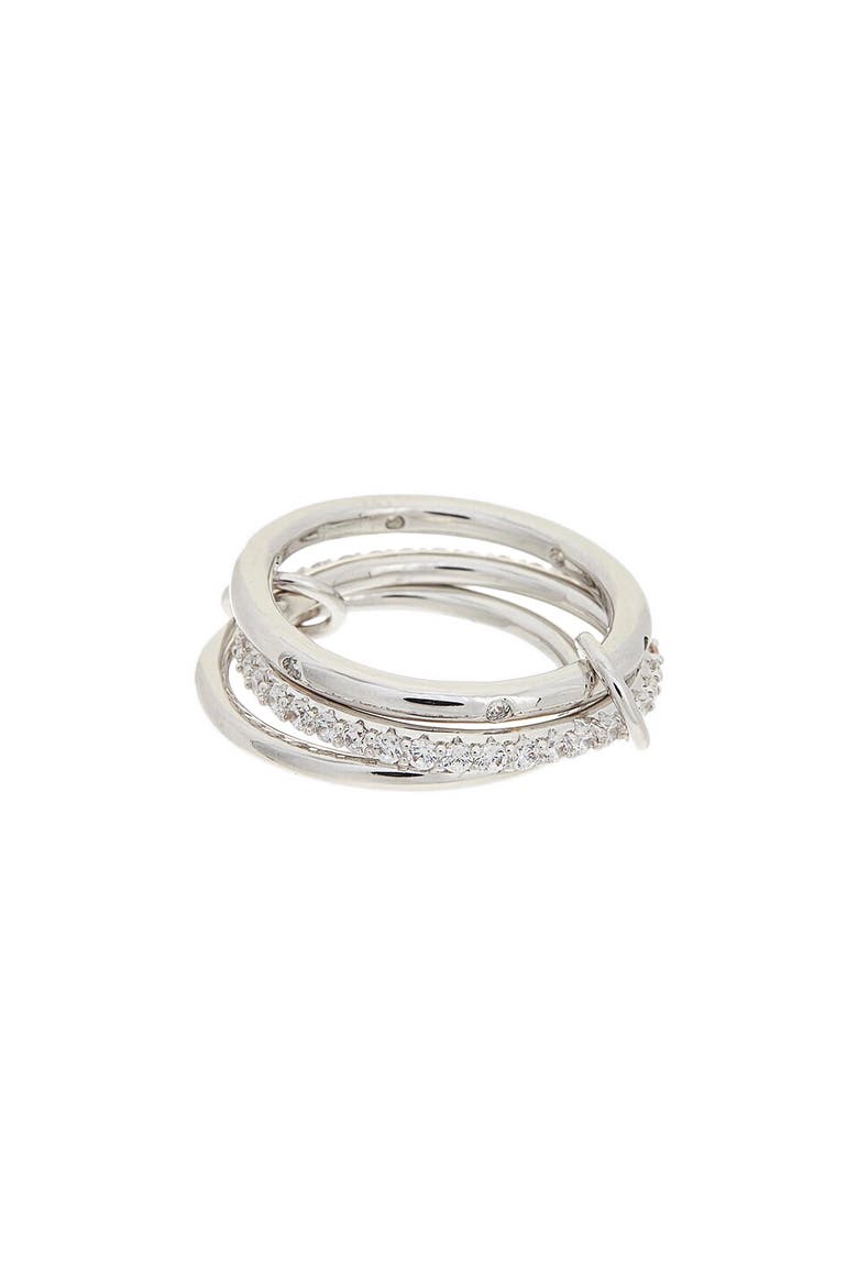 Cubic ZIrconia Ring, Main, color, WHITE GOLD