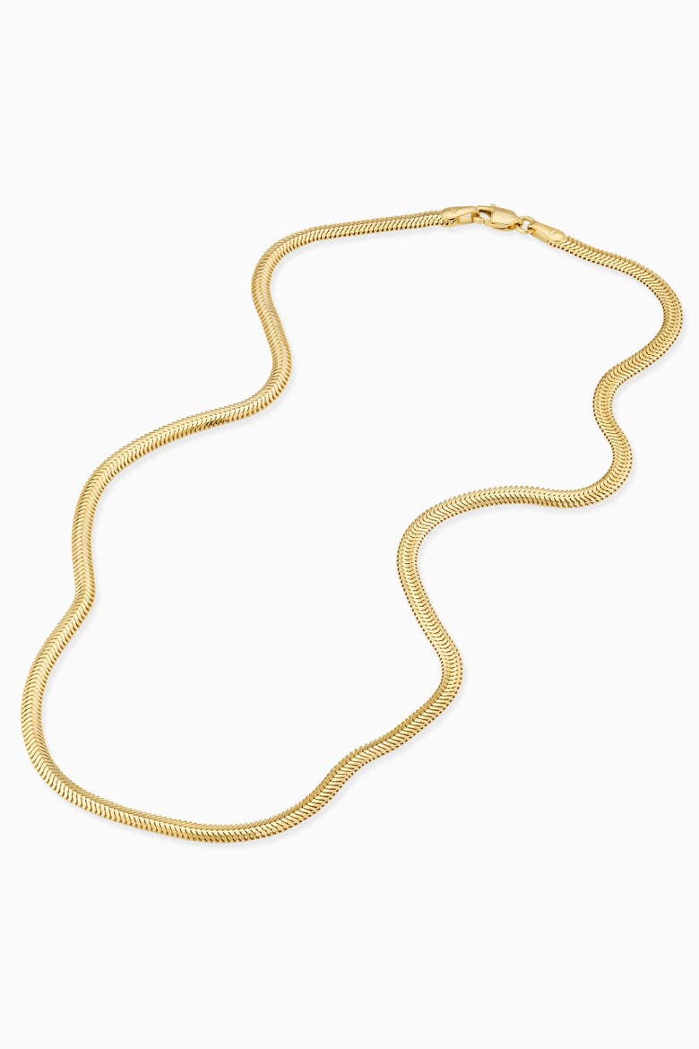 14K Yellow Gold Snake Charmer Chain Necklace, Alternate, color, Yellow Gold