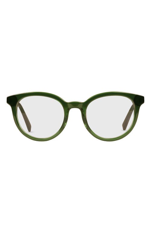 Eyebobs Rush Hour 48mm Blue Light Blocking Round Reading Glasses