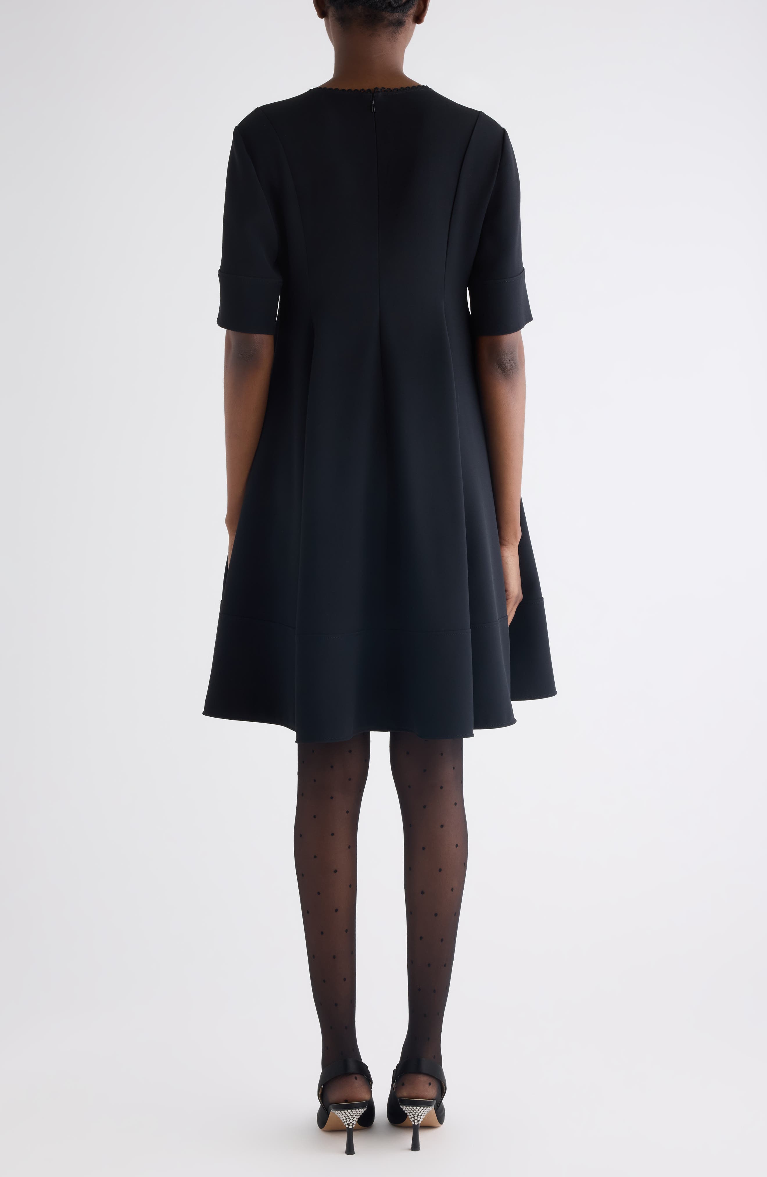 Stretch Crepe Minidress - image 2