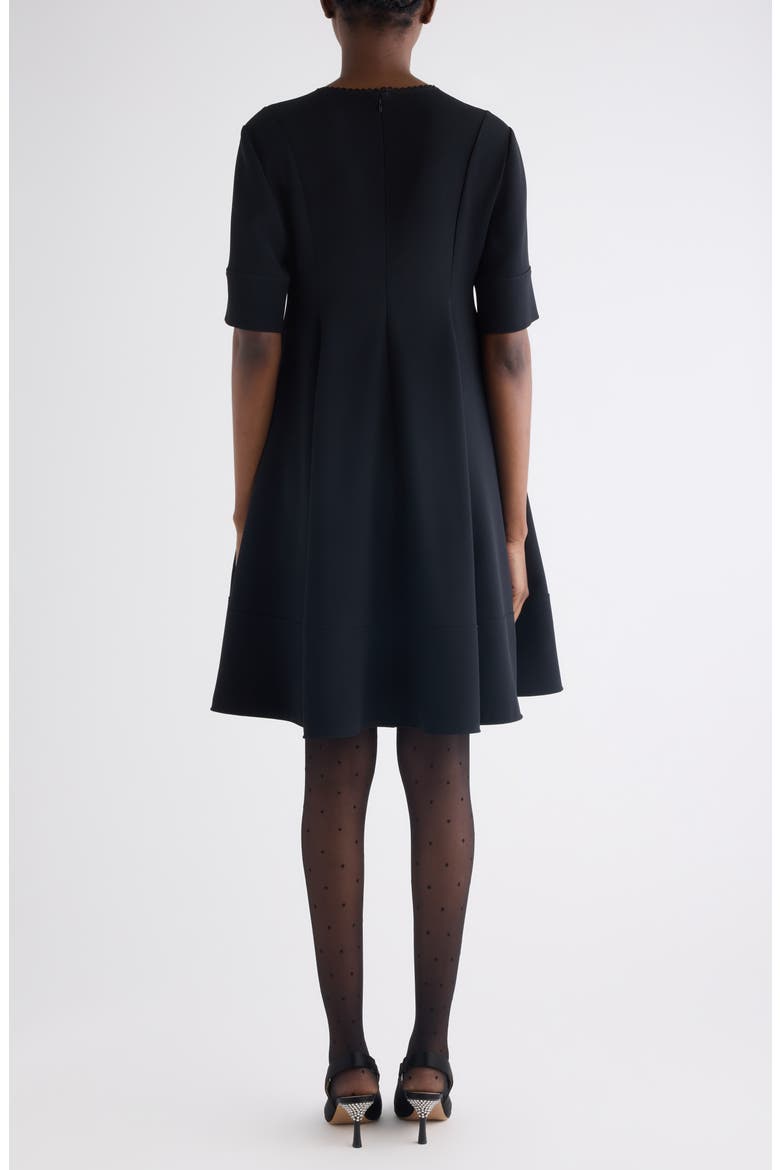 Stretch Crepe Minidress, Alternate, color, BLACK