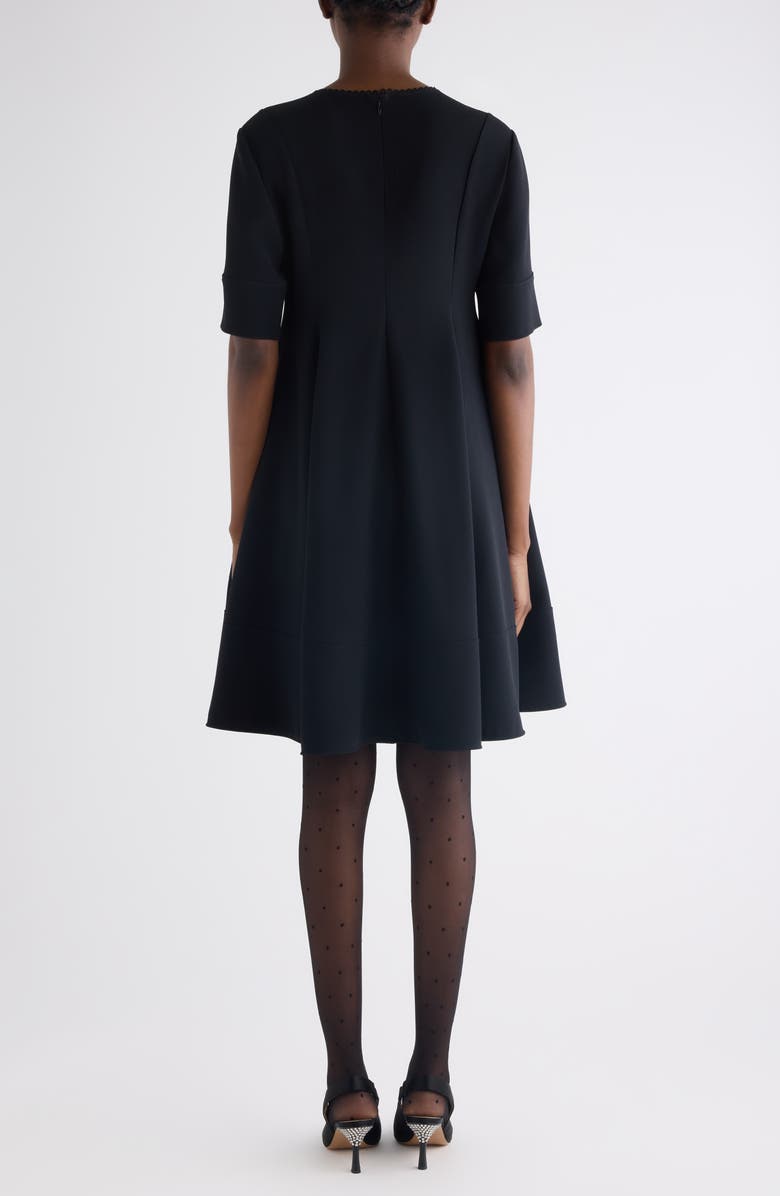 Chloé Stretch Crepe Minidress, Alternate, color, Black