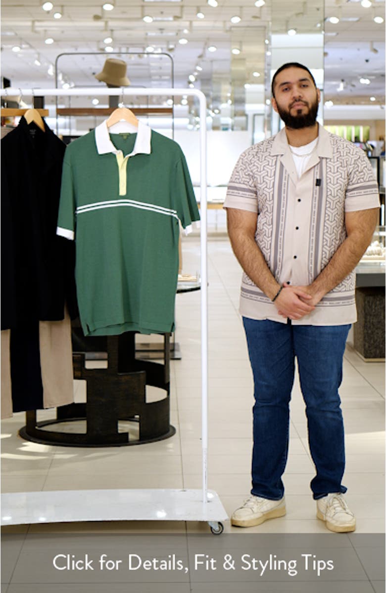 Rally Stripe Polo Sweater, sales video thumbnail