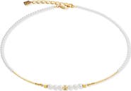 COEUR DE LION Shimmering Princess Pearls Gold Necklace