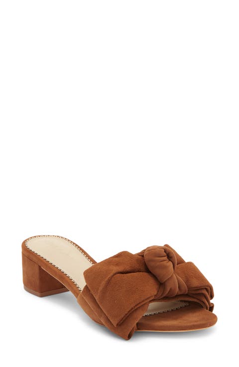 Faith Suede Slide Sandal (Women)