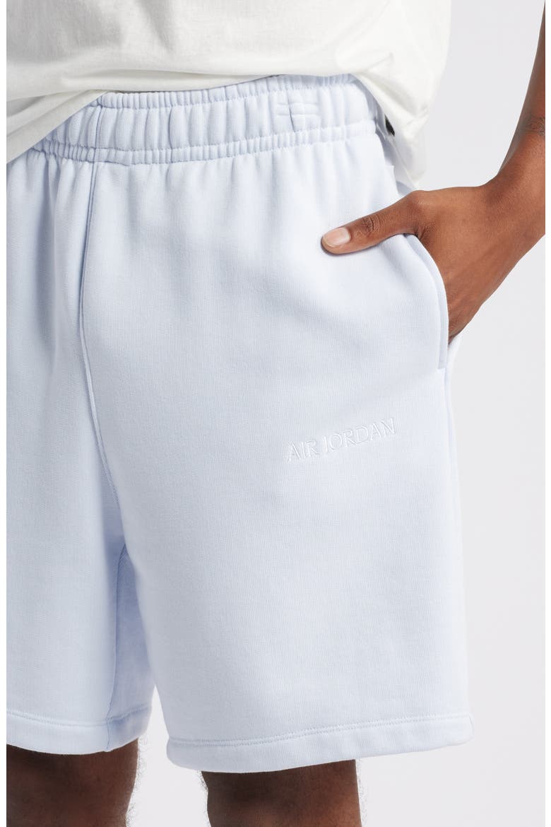 Wordmark Fleece Sweat Shorts, Alternate, color, FOOTBALL GREY