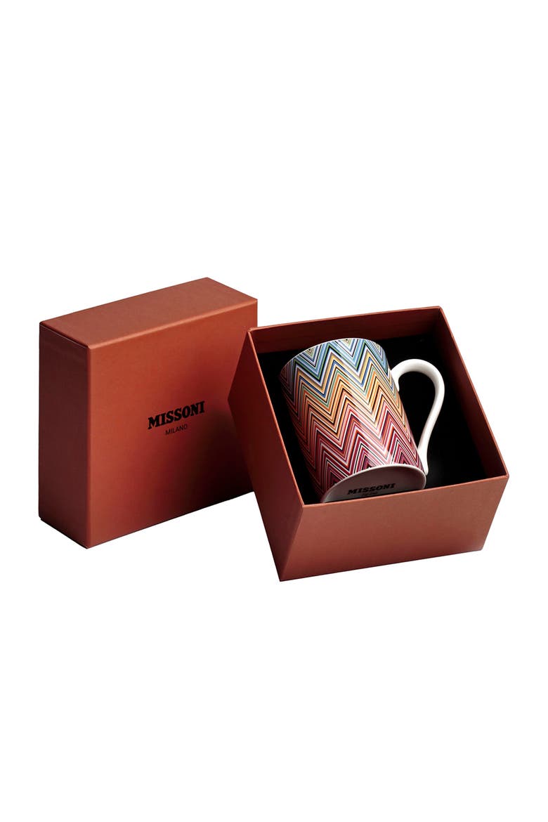 Mug Cup ZIG ZAG in Luxury Box Jarris 156 diam. 3", H 3.9", cap. 12.5 oz, Main, color, Multicolor