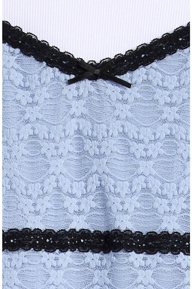 Kids' T-Shirt & Lace Dress Set, Alternate, color, ZEN BLUE