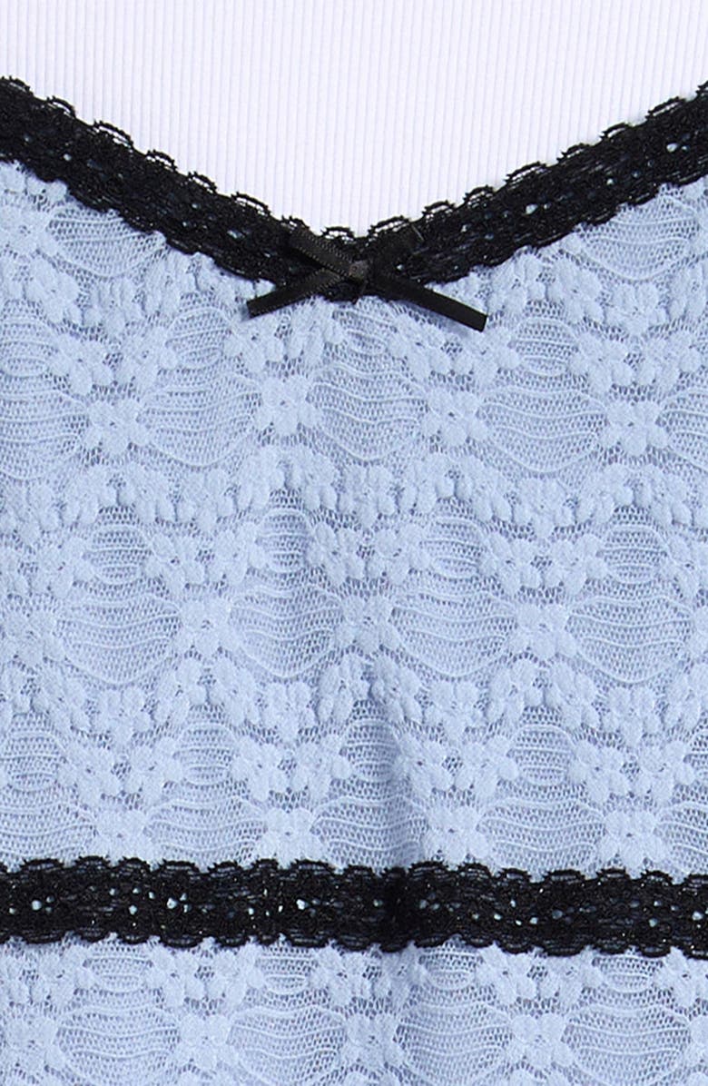 Love, Fire Kids' T-Shirt & Lace Dress Set, Alternate, color, Zen Blue