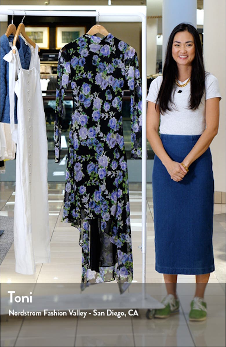 Salma Asymmetric Long Sleeve Dress, sales video thumbnail