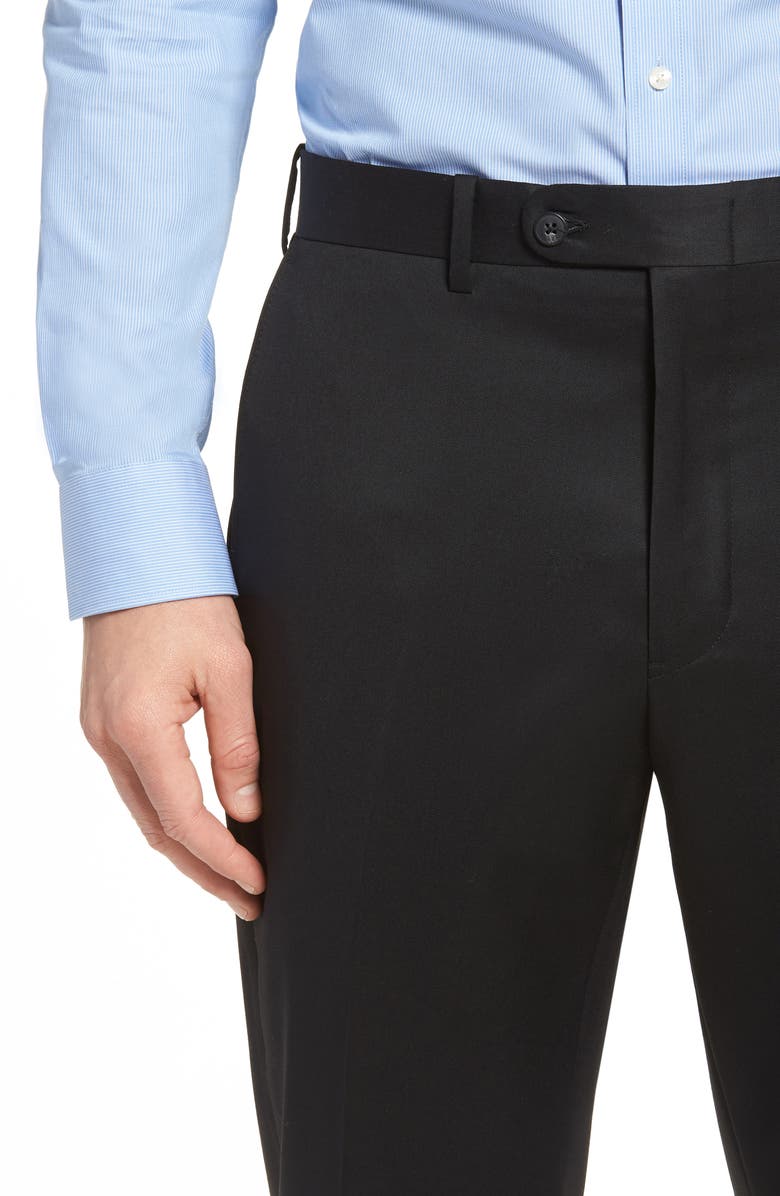 John W. Nordstrom<sup>®</sup> Torino Classic Fit Flat Front Solid Dress Pants, Alternate, color, 