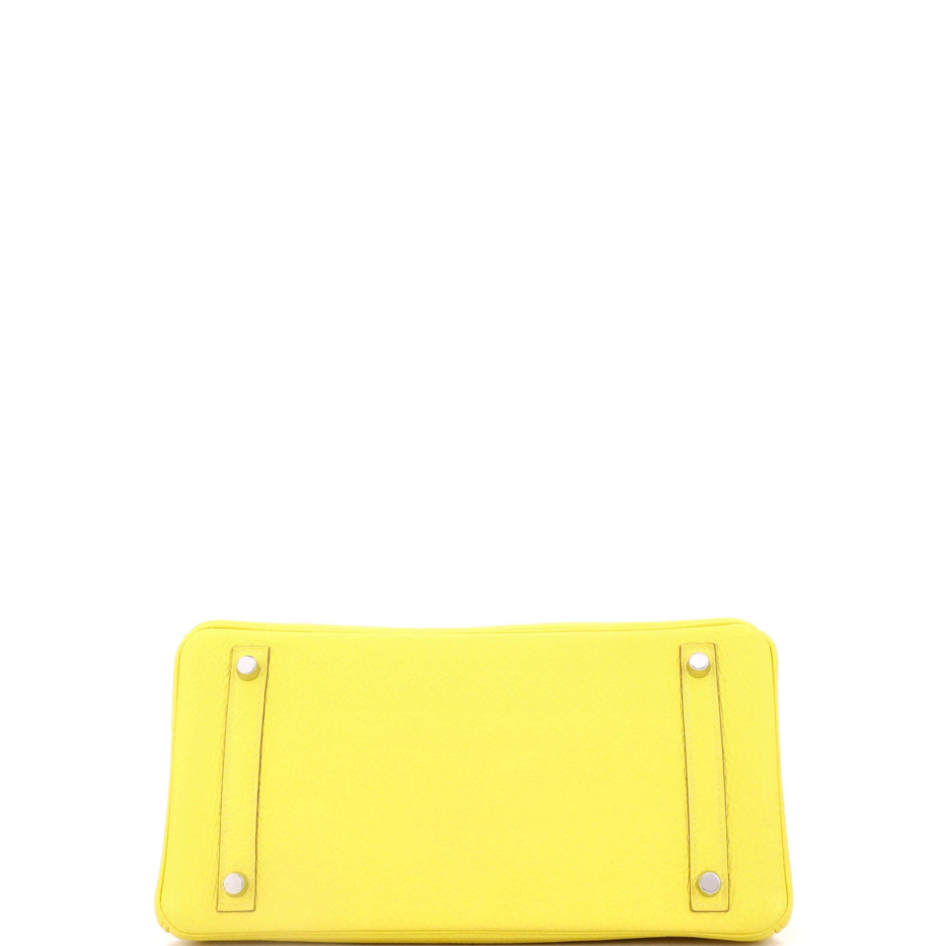 Pre-Owned Hermes Birkin Handbag Yellow Togo with Palladium Hardware 30, Alternate, color, 