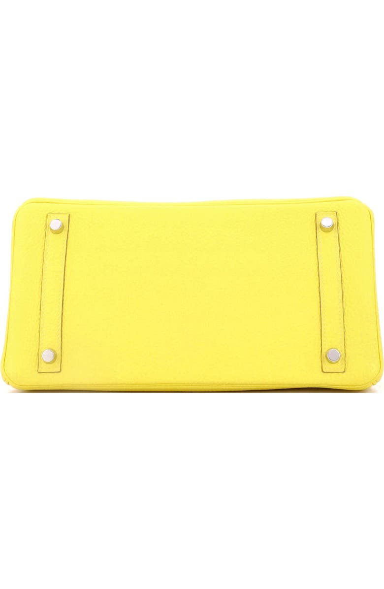 Pre-Owned Hermes Birkin Handbag Yellow Togo with Palladium Hardware 30, Alternate, color, Lime