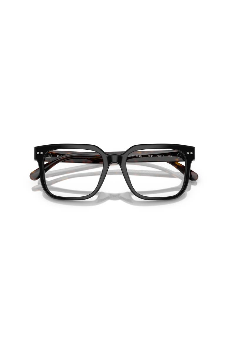 51mm Rectangle optical glasses, Alternate, color, Black