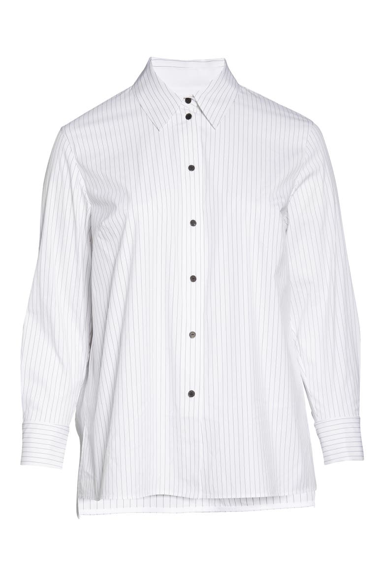 Greyson Stripe Button-Up Blouse, Alternate, color, BLACK MULTI
