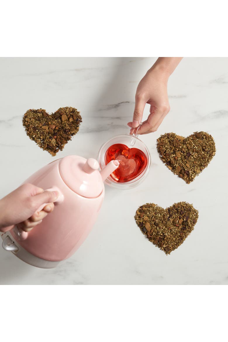 Noelle Ceramic Electric Tea Kettle, Alternate, color, Pink