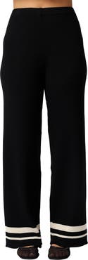 Petal & Pup Lowell Stripe Wide Leg Rib Pants