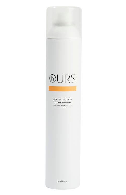 Hours Haircare Mostly Modest Flexible Hairspray In Transparent