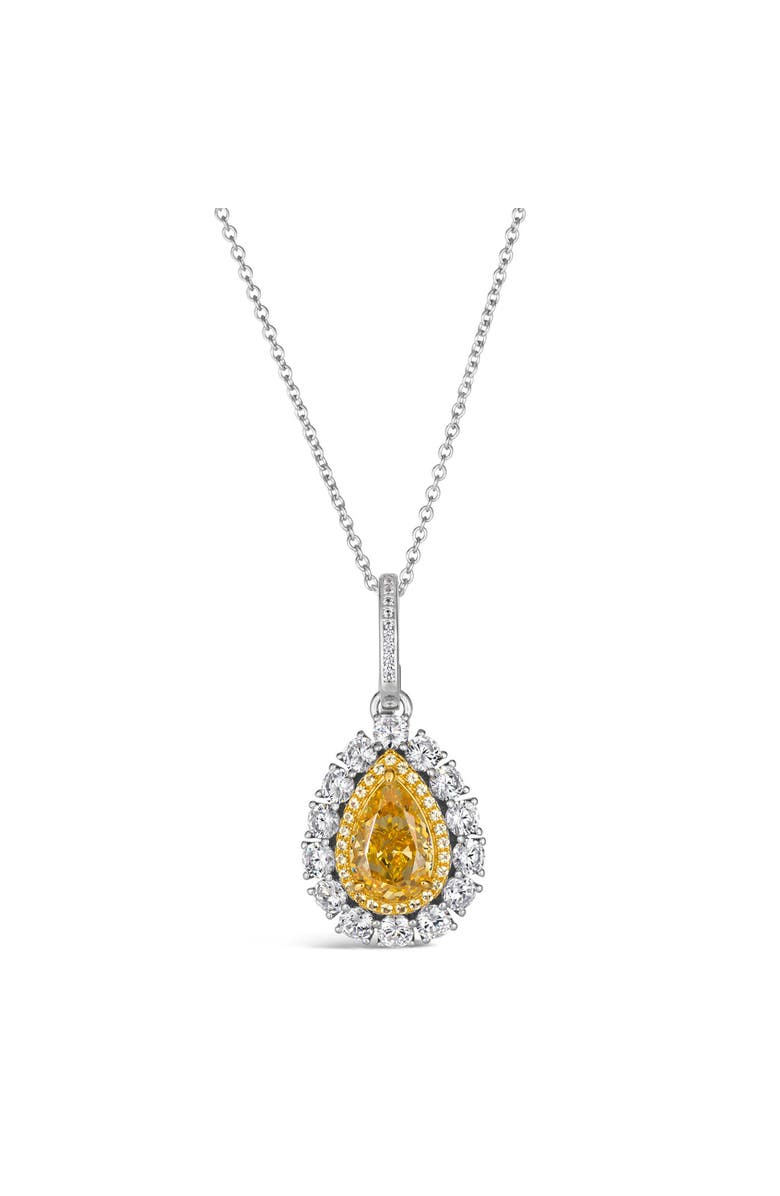 Anna Zuckerman Sunny Isles Crystalline Necklace 7tcw, Main, color, Canary Yellow Crystalline