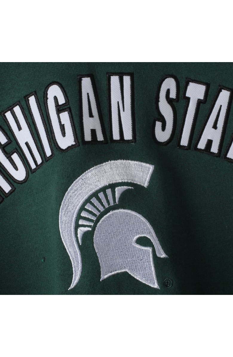 COLOSSEUM Women's Green Michigan State Spartans Arch & Logo 1 Pullover Hoodie, Alternate, color, Green