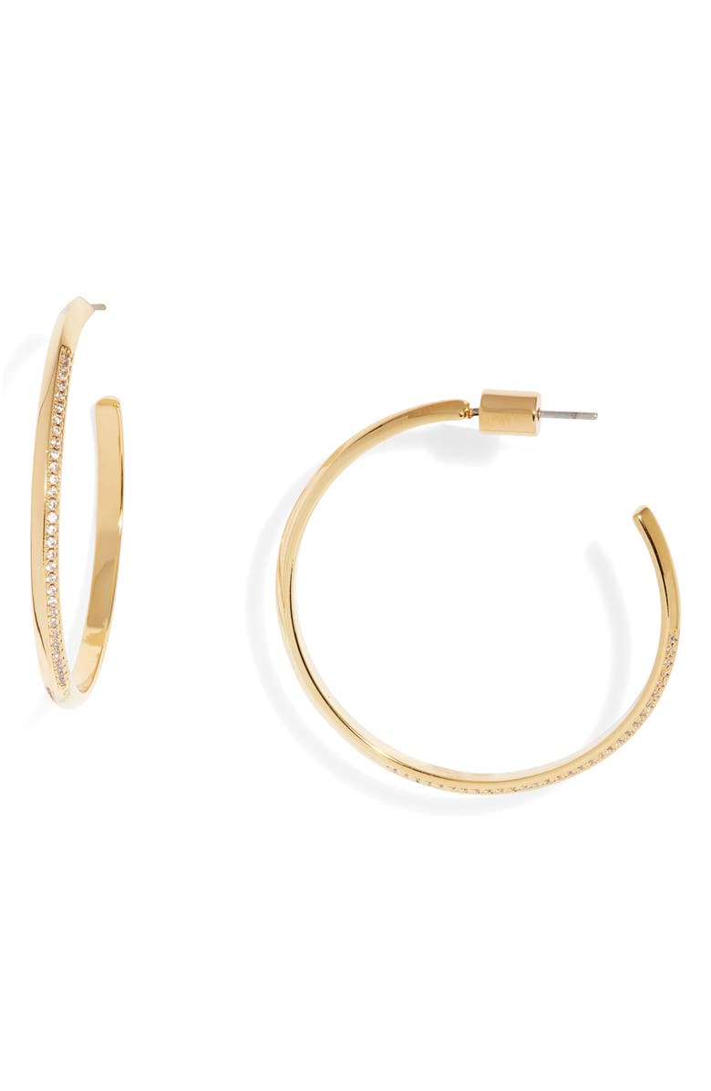 Nordstrom Pavé Hoop Earrings, Main, color, 