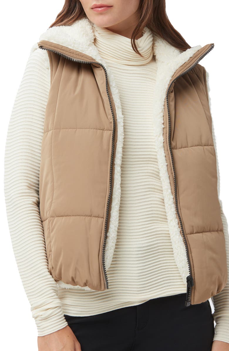 Alp N Rock Sonja Reversible Quilted & Faux Shearling Vest, Alternate, color, 