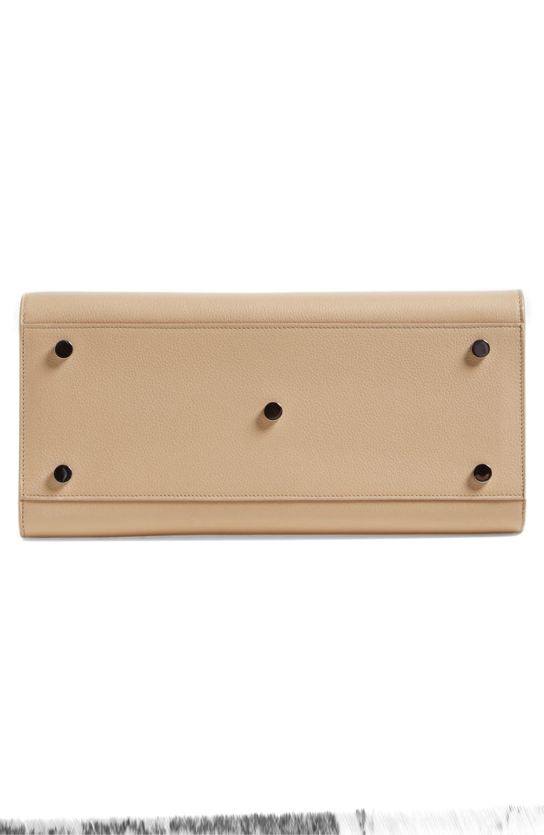'Small Sac de Jour' Leather Tote, Alternate, color, DARK BEIGE