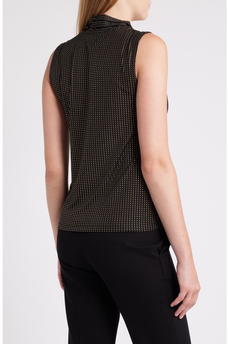 Dewdrop Stud Sleeveless Top, Alternate, color, ANNE BLACK/ GOLD