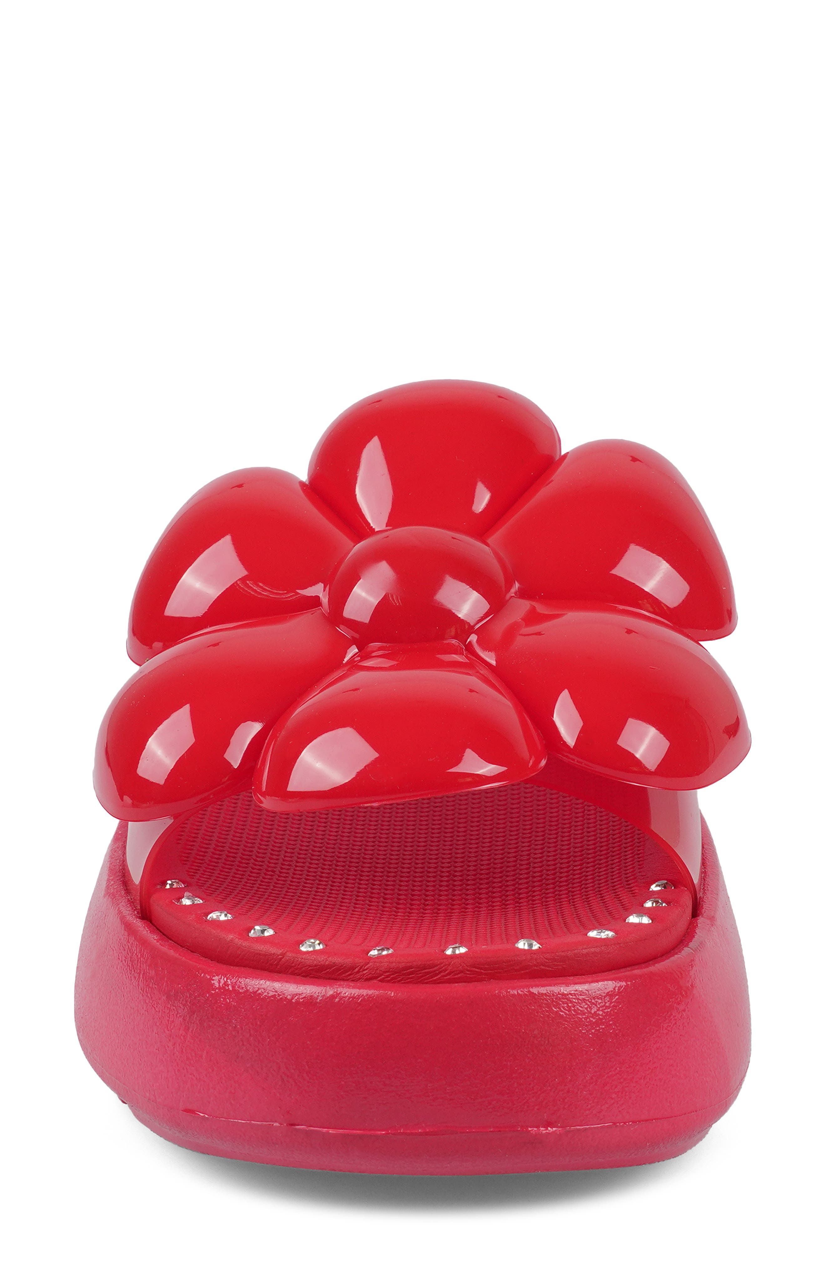 Arria Platform Sandal, Alternate, color, RED